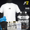 Core Champs WHEY + Vital Nutrients + Gold Creatine + Gold Omega + Shaker + AF Gloves + AF T-Shirt