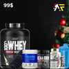 WHEY + RSP Creatine + BCAA + Gold Omega + Protein Bar + Shaker + AF Towel