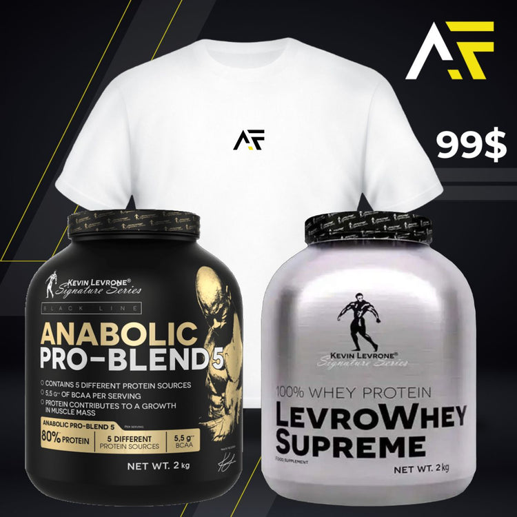 ANABOLIC PRO-BLENDS + LEVROWHEY SUPREME + AF T-SHIRT