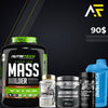 NutriTech Mass Builder + Gold Omega + Core Champs Creatine + MuscleTech Platinum Multi Vitamine + Shaker