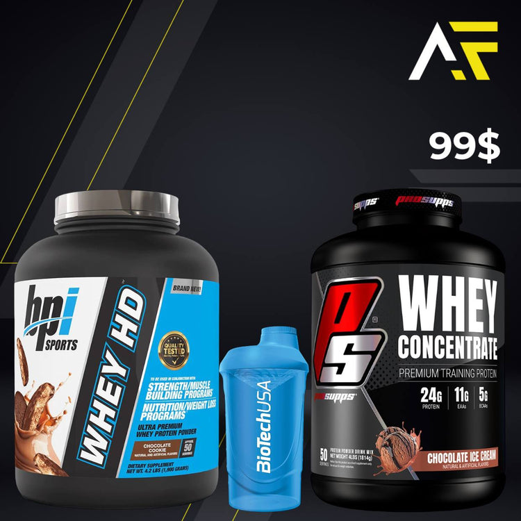 WHEY Concentrate + WHEY HD + Shaker